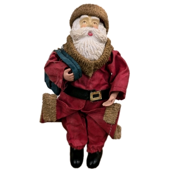 Vtg Clothtique Santa Christmas Ornament Figurine Father Christmas Saint Nicholas - Picture 10 of 10